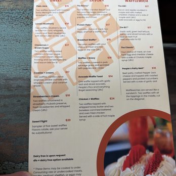 People’s Waffle - Finger points to " item may be cooked to order " But Robin F won't won't allow you to ? - Breakfast & Brunch Near Me - Coeur d'Alene, Idaho People’s Waffle - Finger points to " item may be cooked to order " But Robin F won't won't allow you to ? - Breakfast & Brunch Near Me - Coeur d'Alene, Idaho