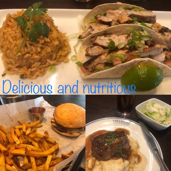 The Local Kitchen & Drinks - Dirty rice and chicken tacos, cheeseburger and fries and slow roasted beef brisket on mashed potatoes w Caesar Salad - New American Near Me - Waltham, Massachusetts The Local Kitchen & Drinks - Dirty rice and chicken tacos, cheeseburger and fries and slow roasted beef brisket on mashed potatoes w Caesar Salad - New American Near Me - Waltham, Massachusetts