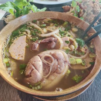 Pho This Way - Bun Bo Hue - great pork hock, but no pork blood - Vietnamese Near Me - San Jose, California