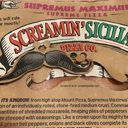 Hannaford Supermarket - Midwest Frozen Pizza-every box has a "removable" and "memorable" signature mustache!-2024