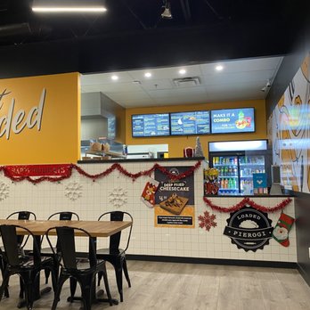 Loaded Pierogi - The counter. - Comfort Food Near Me - Edmonton, Alberta Loaded Pierogi - The counter. - Comfort Food Near Me - Edmonton, Alberta