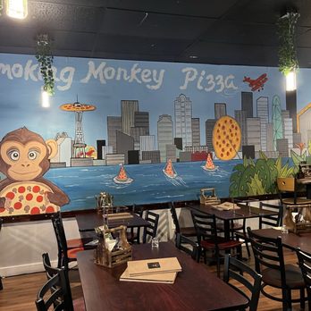 Smoking Monkey Pizza - New painting! - Pizza Near Me - Renton, Washington Smoking Monkey Pizza - New painting! - Pizza Near Me - Renton, Washington