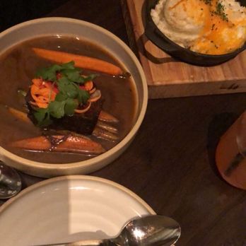 Yardbird - Sweet Tea Short Rib, Grits, Collard Greens - Southern Near Me - Dallas, Texas Yardbird - Sweet Tea Short Rib, Grits, Collard Greens - Southern Near Me - Dallas, Texas