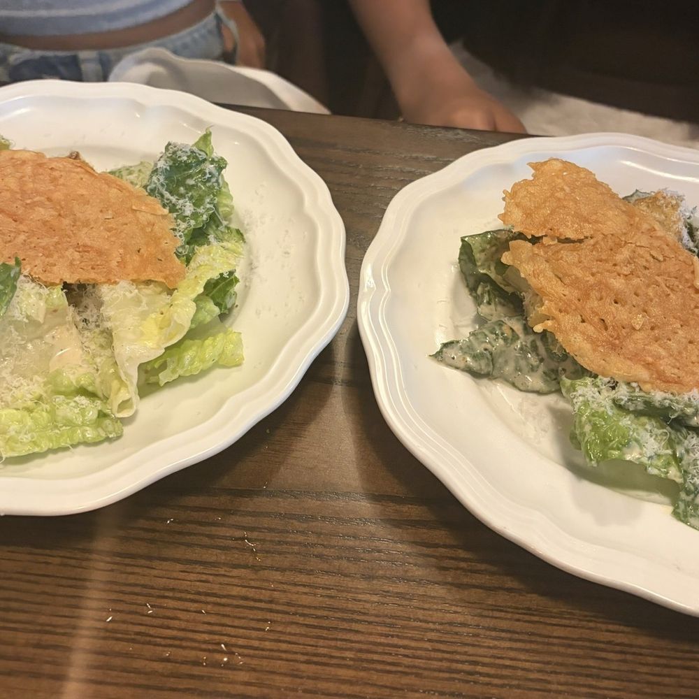 Caesar salad, shared. Caesar salad, shared.