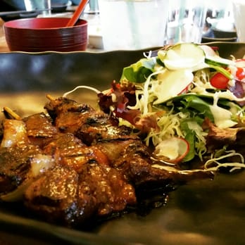 Komé - Lunch special for juat under $10.00. Beef and onion kabobs served with miso soup, rice and mixed greens salad. Delicious! - Japanese Near Me - Austin, Texas Komé - Lunch special for juat under $10.00. Beef and onion kabobs served with miso soup, rice and mixed greens salad. Delicious! - Japanese Near Me - Austin, Texas