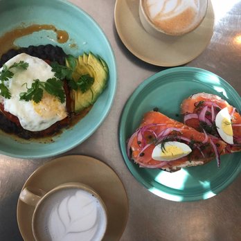 The Royal - The spread: Arepa Rancheros, Lox Tartine, Open Sesame, Chai Latte - Coffee & Tea Near Me - Washington, DC, District of Columbia The Royal - The spread: Arepa Rancheros, Lox Tartine, Open Sesame, Chai Latte - Coffee & Tea Near Me - Washington, DC, District of Columbia