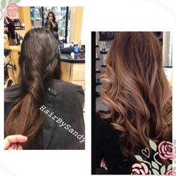 Hair by sandy color& style by appt