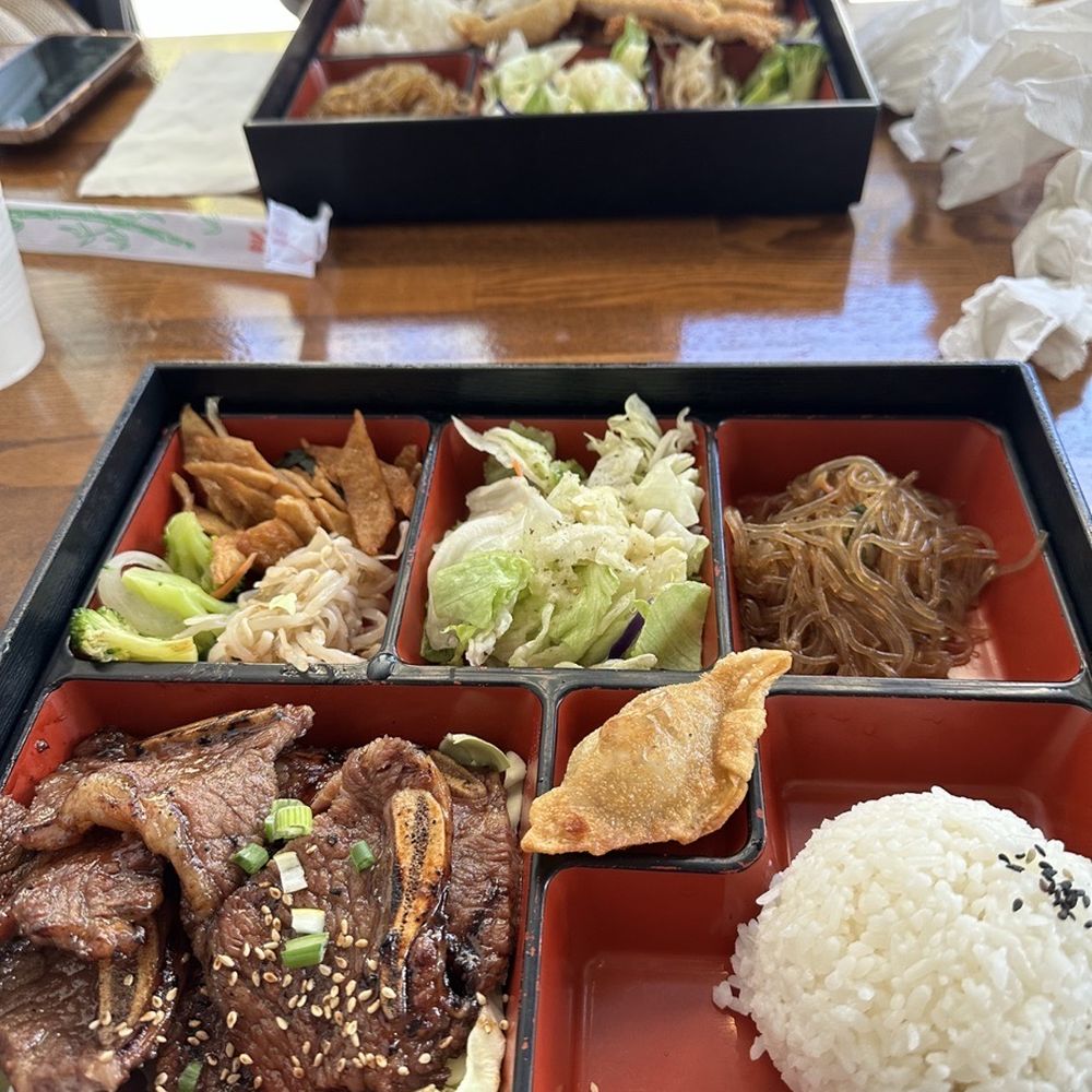 Jumping Spoon - One of the delicious gal bi lunch bento - Korean Near Me - Hercules, California Jumping Spoon - One of the delicious gal bi lunch bento - Korean Near Me - Hercules, California