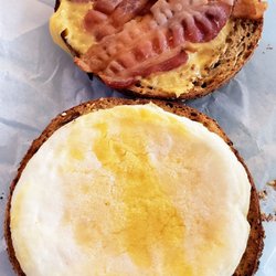 Dunkin' - Bacon, Egg and Cheese Bagel at Dunkin Cleveland Hopkins