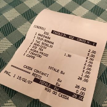 Carlo Menta - "Service charge is not tips?!" - Pizza Near Me - Rome, RM