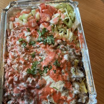 Halal NewYork Platter - Mixed platter over rice - Food Trucks Near Me - Sherman Oaks, California