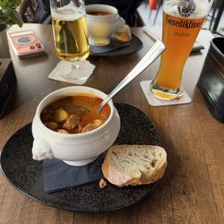 Restaurant im Hotel am Hafen - Goulash soup.