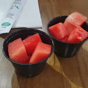 YGF Malatang - Complimentary watermelon! - Noodles Near Me - Milpitas, California