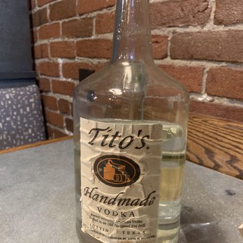 Climate City Brewing Company - Tito's bottle for table water - Pizza Near Me - Grants Pass, Oregon