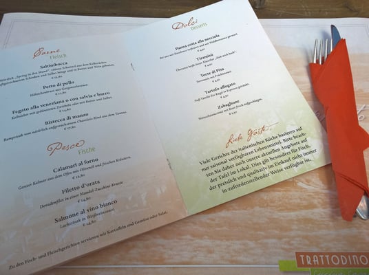 Menu photo 2 Trattodino Offenbach, HE Menu photo 2 Trattodino Offenbach, HE