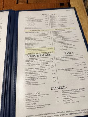 Menu photo 2 Pelican's Restaurant Midwest City, OK