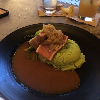 Monkeypod Kitchen - Seared Ahi Steak with an awesome Jalepeño mashed potato - New American Near Me - Lahaina, Hawaii Monkeypod Kitchen - Seared Ahi Steak with an awesome Jalepeño mashed potato - New American Near Me - Lahaina, Hawaii