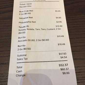 Kokoroll Cafe - Does everyone know they're adding.50 per item extra each ITEM for take out??? Not posted on menu. Is that LEGAL? - Bubble Tea Near Me - Torrance, California Kokoroll Cafe - Does everyone know they're adding.50 per item extra each ITEM for take out??? Not posted on menu. Is that LEGAL? - Bubble Tea Near Me - Torrance, California