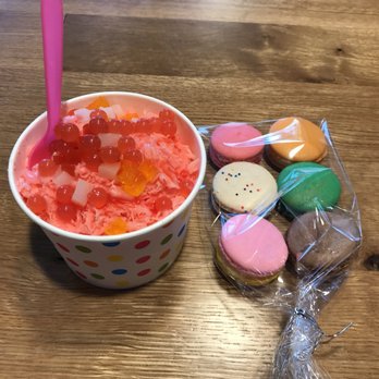 Snow Dragon Shavery - Watermelon shaved ice and macarons - Shaved Ice Near Me - Chicago, Illinois Snow Dragon Shavery - Watermelon shaved ice and macarons - Shaved Ice Near Me - Chicago, Illinois