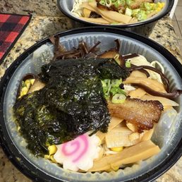 Back: Tantan Ramen Front: Curry Ramen