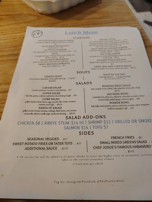 Menu photo 2 The Post Los Altos, CA