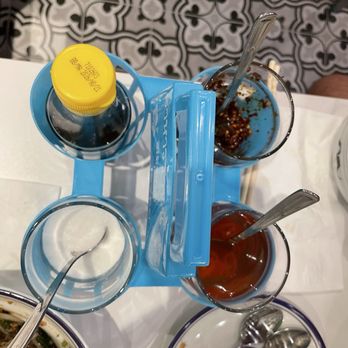 555 Boat Noodles - The four classic Thai seasonings to adjust to your liking - Thai Near Me - North York, Ontario