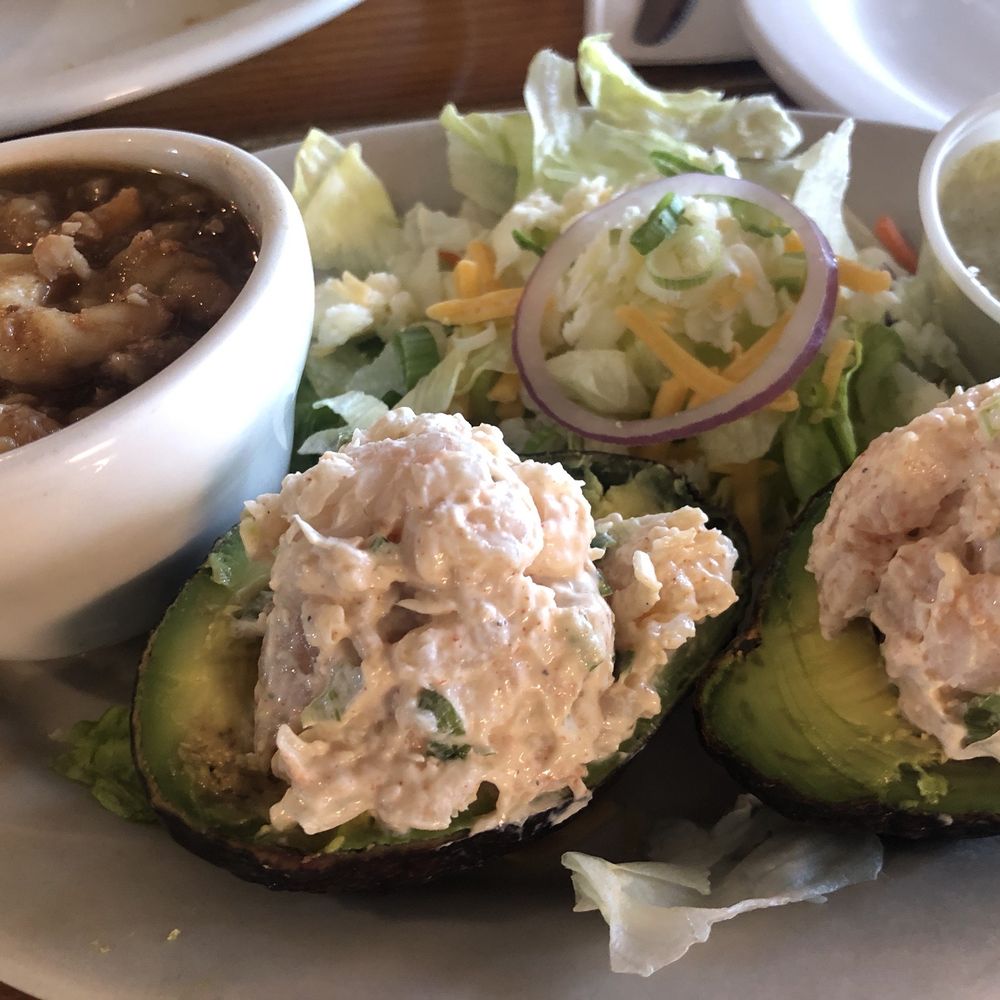 Stingaree - Shrimp Salad Avacado - Seafood Near Me - Crystal Beach, Texas Stingaree - Shrimp Salad Avacado - Seafood Near Me - Crystal Beach, Texas