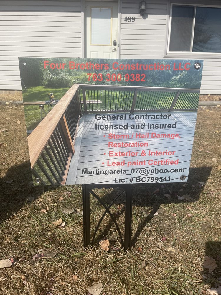 FOUR BROTHERS CONSTRUCTION Updated September 2024 Robbinsdale