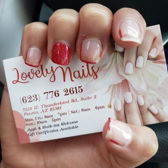 Lovely Nails  - 2 days after I got my nails done. - Nail Salons Near Me - Peoria, Arizona