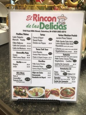 Menu photo 3 El Rincon de las Delicias Columbus, IN Menu photo 3 El Rincon de las Delicias Columbus, IN
