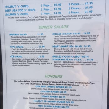 Pier Bistro - Fish and chips menu - Seafood Near Me - Sidney, British Columbia Pier Bistro - Fish and chips menu - Seafood Near Me - Sidney, British Columbia