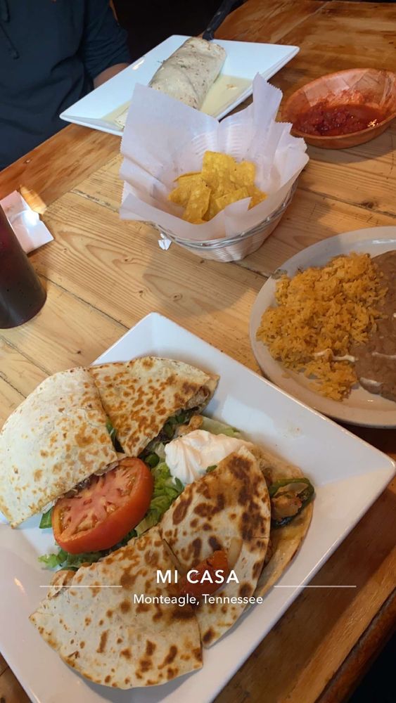 Food from Mi Casa Mexican Restaurant