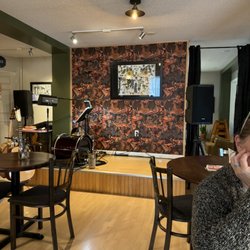 The Lucky Wolf at the historic Paw Paw Playhouse - The stage area for performances.