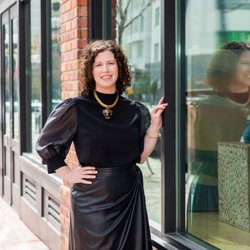 Sparks Gallery - Owner and chief curator, Sonya Sparks. Photo via @createwithgusto