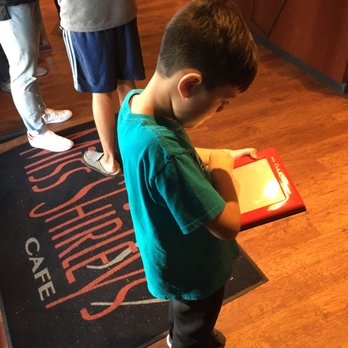 Miss Shirley's Cafe, Roland Park - They gave my son an Etch-a-Sketch to play with while we waited for a table. Great idea!! - American Near Me - Baltimore, Maryland Miss Shirley's Cafe, Roland Park - They gave my son an Etch-a-Sketch to play with while we waited for a table. Great idea!! - American Near Me - Baltimore, Maryland