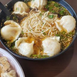 Spicy Sour Dumpling Soup