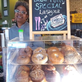 Chef Sara's Cafe - Miss Sara, proudly displaying her wares - Coffee & Tea Near Me - Chicago, Illinois