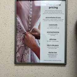 David's Bridal - Alteration pricing