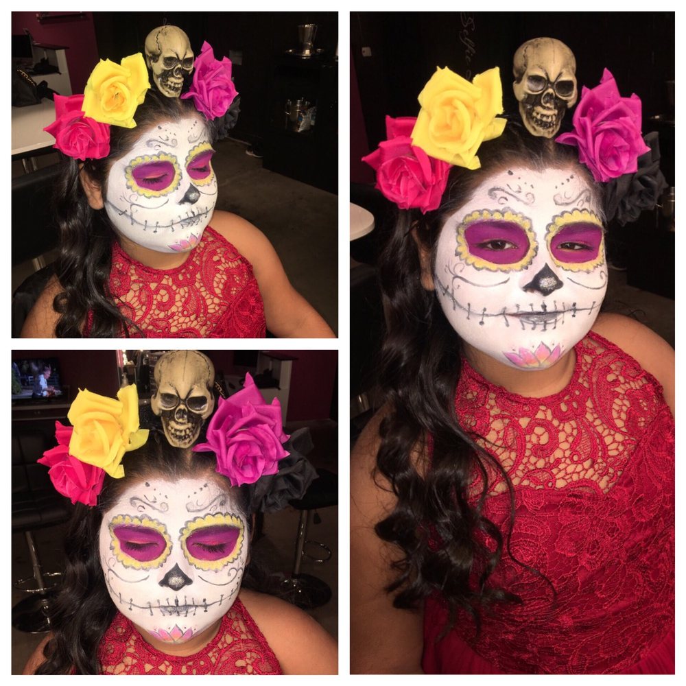 Selfie Lounge - "Dia de Los Muertos" makeup - Makeup Artists Near Me - Phoenix, Arizona