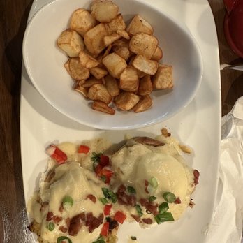 Another Broken Egg Cafe - Crab Cake Benedict - Cafes Near Me - Atlanta, Georgia
