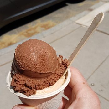 The Bent Spoon - Small dark chocolate over hazelnut ice cream - Ice Cream & Frozen Yogurt Near Me - Princeton, New Jersey