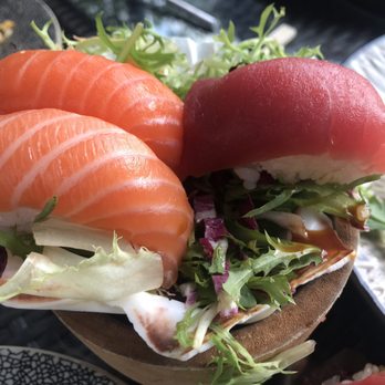 Mr. Lian - Blazing love with salad underneath the sushi. SMH - Sushi Bars Near Me - Kaiserslautern, RP Mr. Lian - Blazing love with salad underneath the sushi. SMH - Sushi Bars Near Me - Kaiserslautern, RP