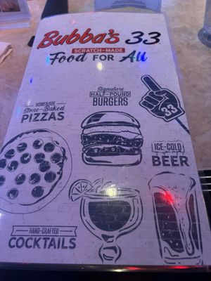 Menu photo 7 Bubba's 33 San Antonio, TX