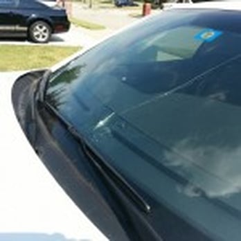 Bill's Auto Glass  - Cracked Windshield Before - Auto Glass Services Near Me - Plano, Texas