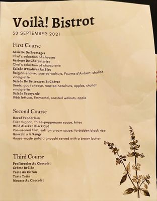 Menu photo 4 Voila! Bistrot Seattle, WA Menu photo 4 Voila! Bistrot Seattle, WA