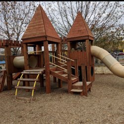 University Oaks Shopping Center - Playground behind Razzoo's, Chipotle, Mighty Fine Burgers & Which Which