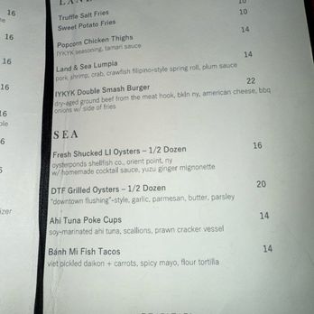 IYKYK - Menu - Cocktail Bars Near Me - Flushing, New York