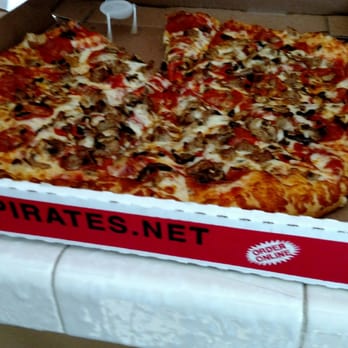 Pizza Pirates - sausage pizza with olives - Pizza Near Me - Ontario, California