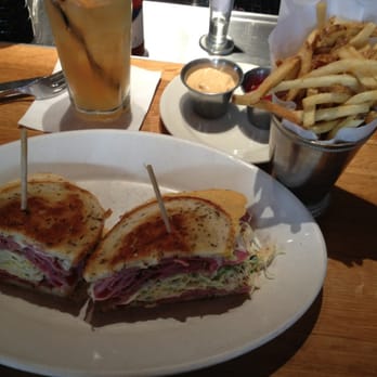 R+D Kitchen - Reubenesque $17 &  Fries $4 (served with ketchup and spicy mayo) - New American Near Me - Newport Beach, California