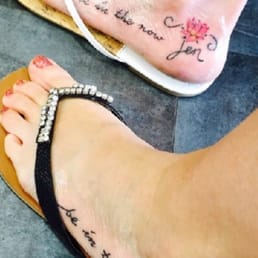 Memorial tattoo on sisters by Sam